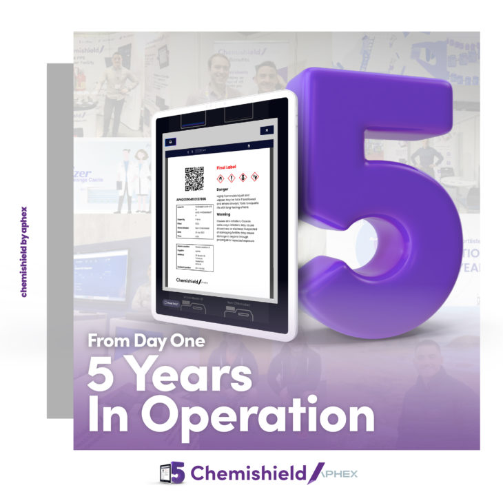 Chemishield 5 yea-rs in operation
